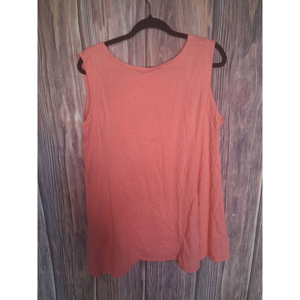 Woman within coral tank top size 1x 22/24